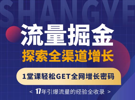 张琦流量掘金探索全渠道增长，1堂课轻松GET全网增长密码-往来项目网