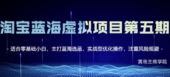 淘宝虚拟无货源3.0 4.0 5.0，适合零基础小白，主打蓝海选品，实战型优化操作-往来项目网