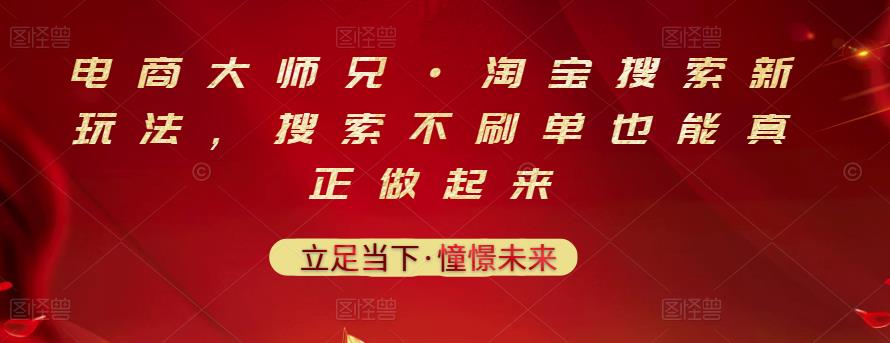 电商大师兄·淘宝搜索新玩法，搜索不刷单也能真正做起来-往来项目网