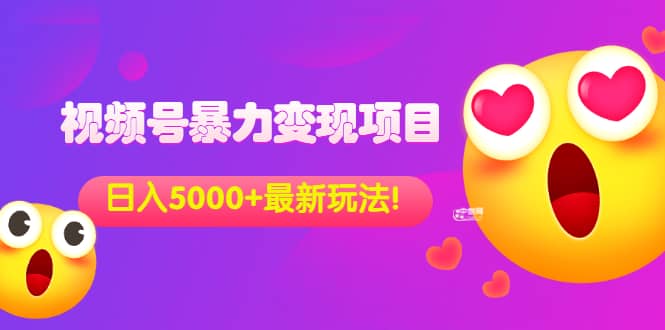 外面收费699的视频号暴力变现项目，日入5000 ，简单易操作当天见效果-往来项目网