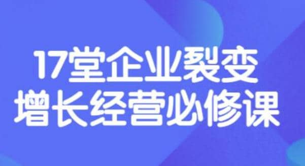 《盈利增长17堂必修课》企业裂变增长的经营智慧，带你了解增长的本质-往来项目网