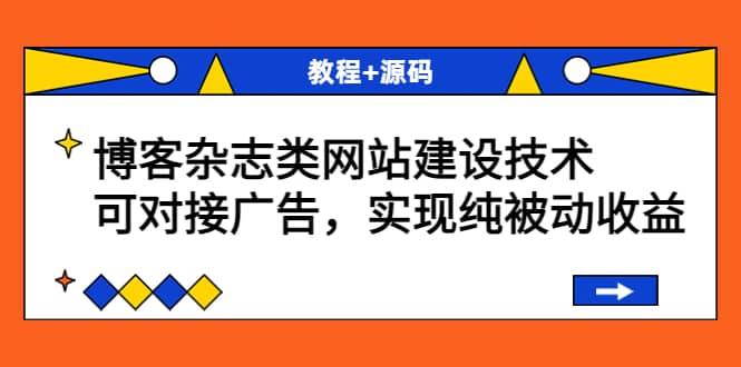 博客杂志类网站建设技术，可对接广告，实现纯被动收益（教程 源码）-往来项目网