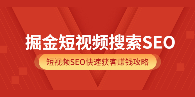 掘金短视频搜索SEO，短视频SEO快速获客赚钱攻略（价值980）-往来项目网