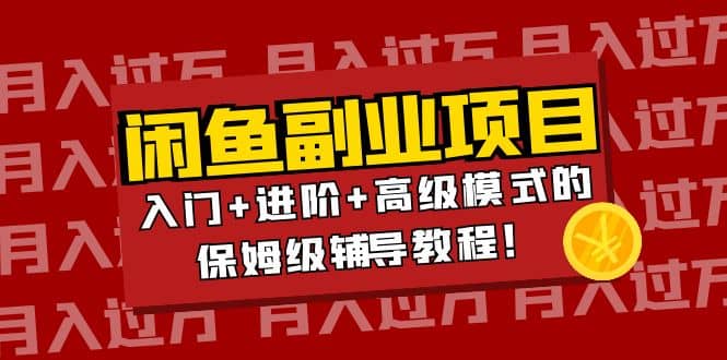 月入过万闲鱼副业项目：入门 进阶 高级模式的保姆级辅导教程-往来项目网