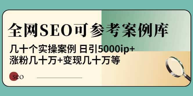 《全网SEO可参考案例库》几十个实操案例-往来项目网