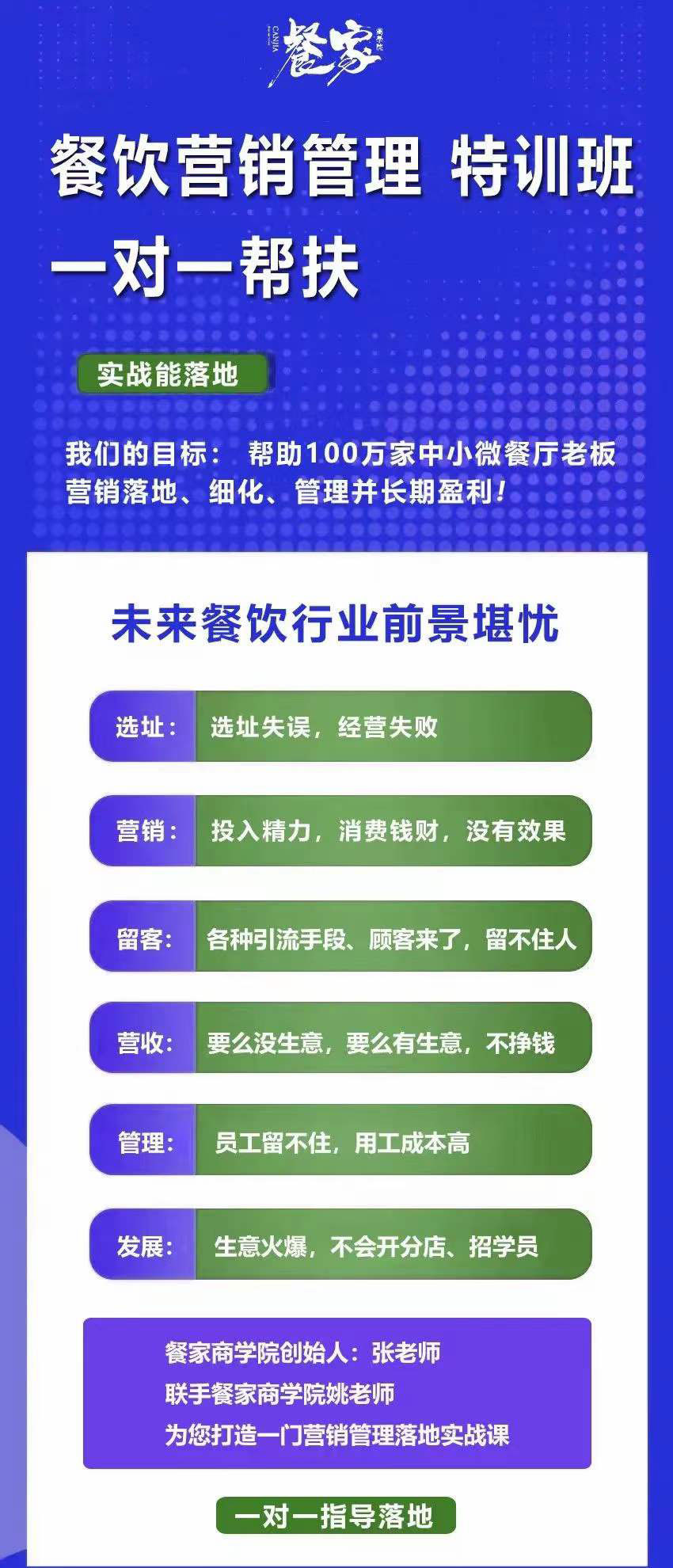 图片[1]-餐饮营销管理特训班：选址 营销 留客 营收 管理 发展-往来项目网