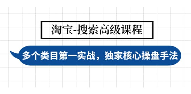 淘宝-搜索高级课程：多个类目第一实战，独家核心操盘手法-往来项目网