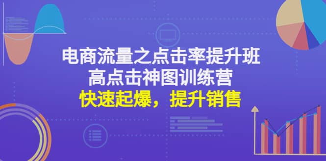 电商流量之点击率提升班 高点击神图训练营：快速起爆，提升销售-往来项目网