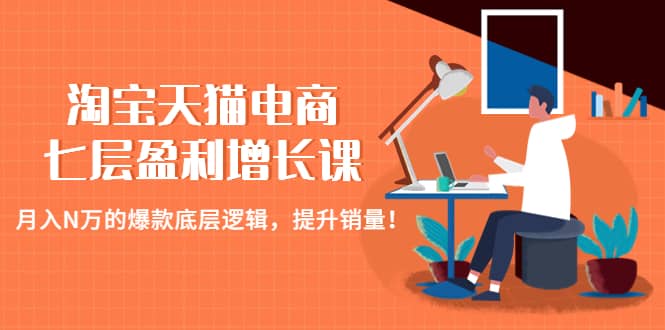 淘宝天猫电商七层盈利增长课：月入N万的爆款底层逻辑，提升销量-往来项目网