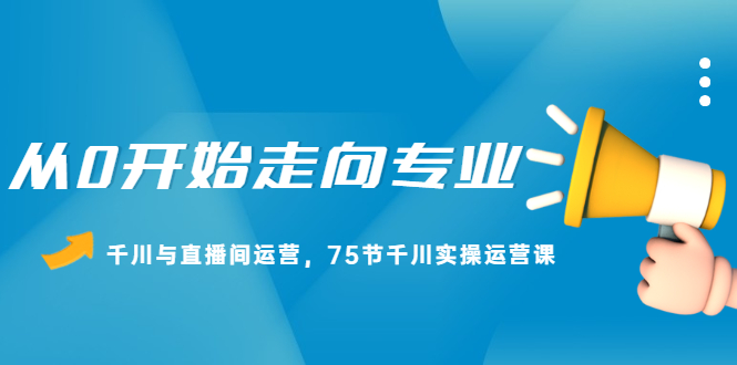 从0开始走向专业，千川与直播间运营，75节千川实操运营课-往来项目网