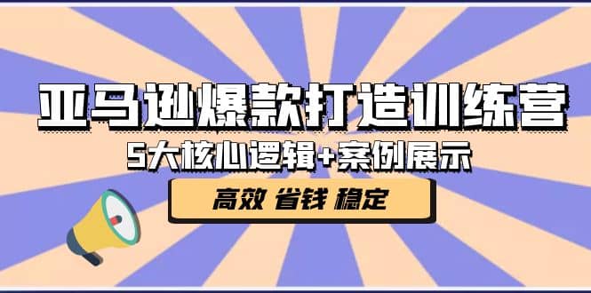 亚马逊爆款打造训练营：5大核心逻辑 案例展示 打造爆款链接 高效 省钱 稳定-往来项目网