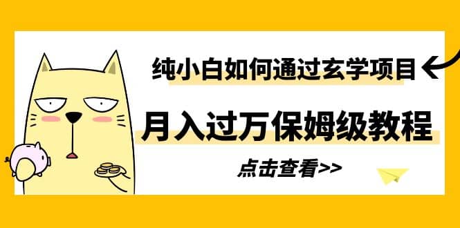 纯小白如何通过玄学项目月入过万保姆级教程-往来项目网