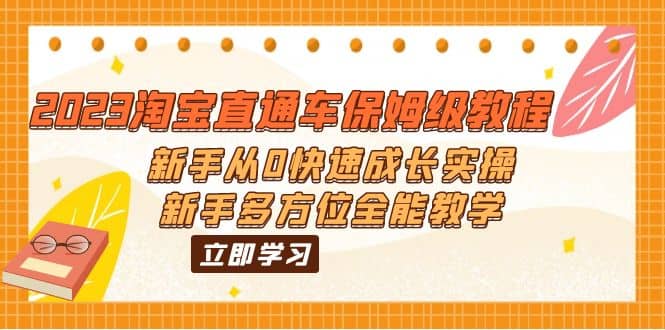 2023淘宝直通车保姆级教程：新手从0快速成长实操，新手多方位全能教学-往来项目网