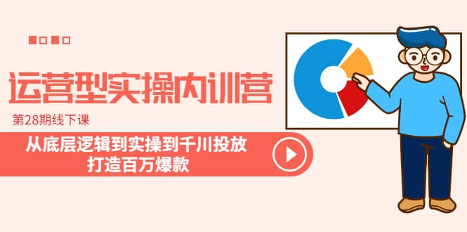 运营型实操内训营-第28期线下课 从底层逻辑到实操到千川投放 打造百万爆款-往来项目网