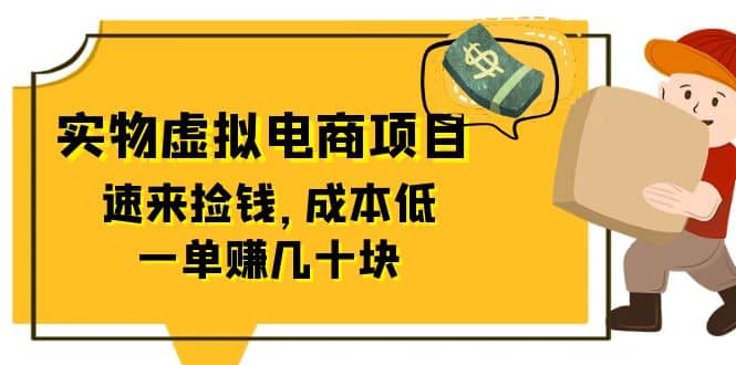 东哲日记：全网首创实物虚拟电商项目，速来捡钱，成本低，一单赚几十块！-往来项目网