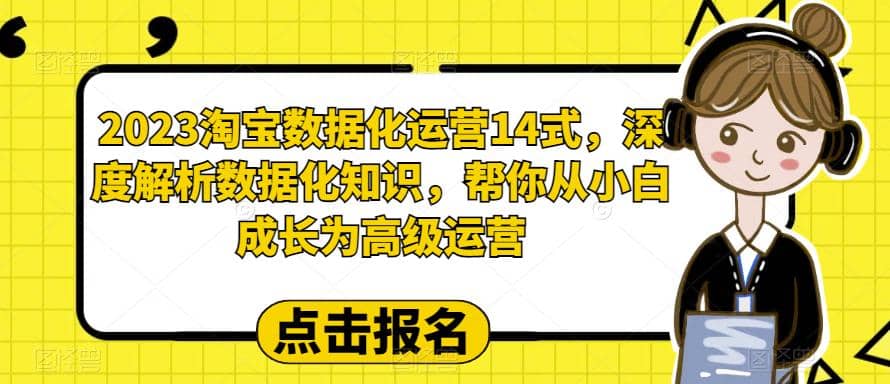 2023淘宝数据化-运营 14式，深度解析数据化知识，帮你从小白成长为高级运营-往来项目网