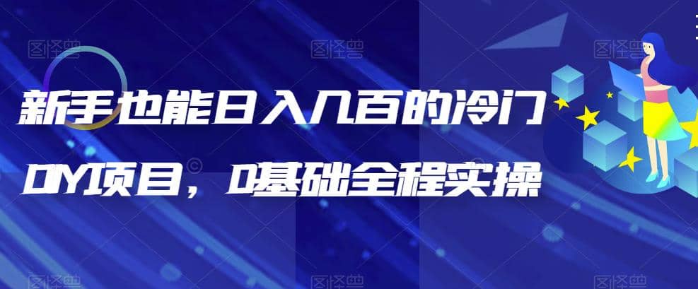 新手也能日入几百的冷门DIY项目，0基础全程实操【揭秘】-往来项目网