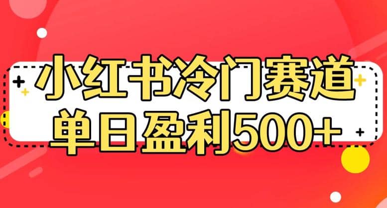 小红书冷门赛道，单日盈利500 【揭秘】-往来项目网