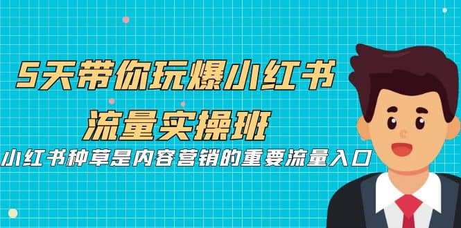 5天带你玩爆小红书流量实操班，小红书种草是内容营销的重要流量入口-往来项目网