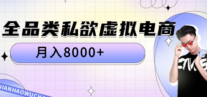 全品类私域虚拟电商，月入8000+-往来项目网