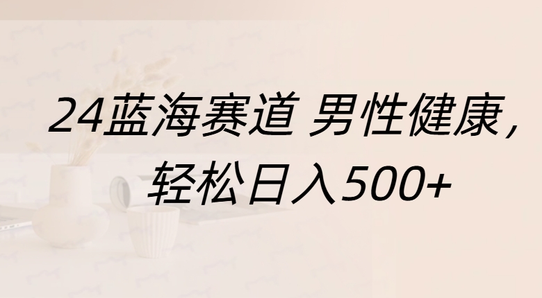 蓝海赛道 男性健康，轻松日入500+-往来项目网