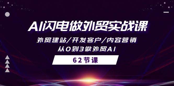 AI闪电做外贸实战课，外贸建站/开发客户/内容营销/从0到3做外贸AI-62节-往来项目网