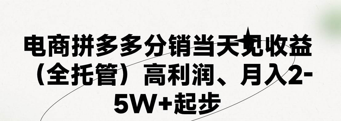 最新拼多多模式日入4K+两天销量过百单，无学费、 老运营代操作、小白福…-往来项目网